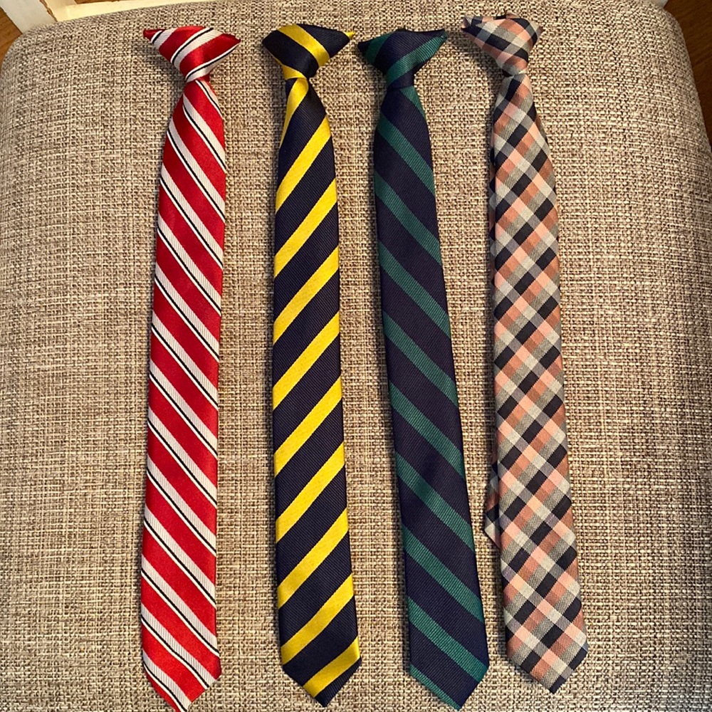 Boys clip on Ties